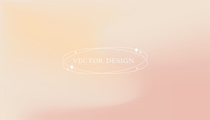 Retro gradient background. Minimalist vector illustration. Soft blur card. Pastel abstract poster for social media or website design. Modern wallpaper template.