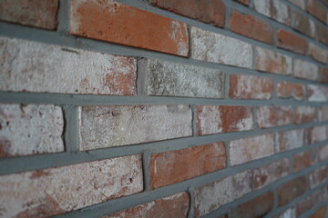 wall made of red bricks