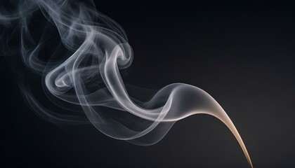 Efekt dymu na czarnym tle. Generative AI - obrazy, fototapety, plakaty