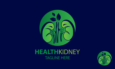 Health Kidney Logo Design Template.