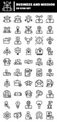 Business And Mission Icon Set