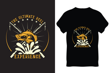 Fishing T-Shirt Design Vector