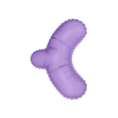 3D pastel lavender color helium balloon 
