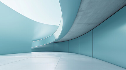 Contemporary Staging Space, Trendy, Minimal. Geometric Urban Architecture. Business, Advertisement, Fashion. Organic Lines, Light Effects, Colour Psychology. Urban Lounge, Event Venue, Gallery, Studio