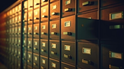 Filing cabinet for storing document archives