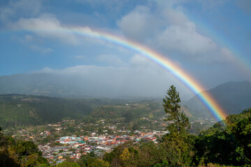 The town of Boquete in western Panama, Central America - stock photo