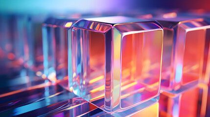 Colorful Translucent Cubical Design Pattern Wallpaper,,
Colorful 3D glass object abstract wallpaper background Pro Photo