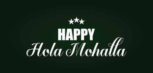 Happy Hola Mohalla Text illustration Design © Samia Razziq