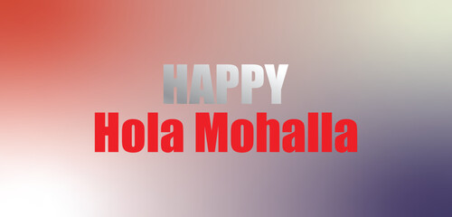 Happy Hola Mohalla Text illustration Design © Samia Razziq