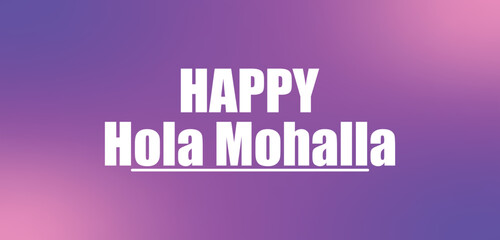 Happy Hola Mohalla Text illustration Design © Samia Razziq