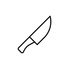 Knife outline icons, minimalist vector illustration ,simple transparent graphic element .Isolated on white background