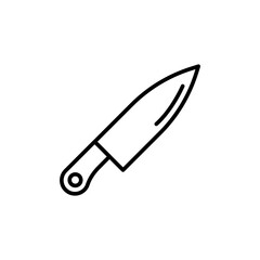 Knife outline icons, minimalist vector illustration ,simple transparent graphic element .Isolated on white background
