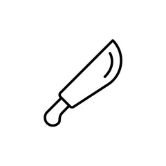 Knife outline icons, minimalist vector illustration ,simple transparent graphic element .Isolated on white background