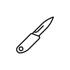 Knife outline icons, minimalist vector illustration ,simple transparent graphic element .Isolated on white background