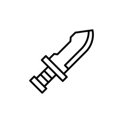 Knife outline icons, minimalist vector illustration ,simple transparent graphic element .Isolated on white background