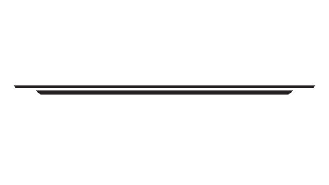 Black straight line . Lines, borders, underline pencil strokes, drawing dividers for design. 