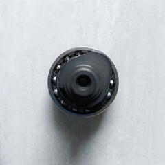 Crankshaft Elegance: Close-Up View of Motorcycle's Knuckle Joint