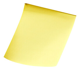 Yellow sticky note