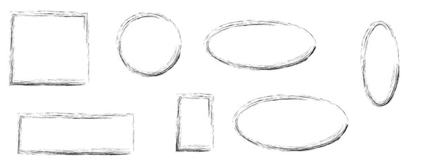 Charcoal pencil scribble stripes and bold paint shapes. Childrens crayon or marker doodle rouge handdrawn scratches. Vector illustration of squiggles in marker sketch style