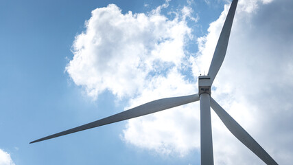 Windmill turbine farm to generate the electricity from wind energy which are installed on the...
