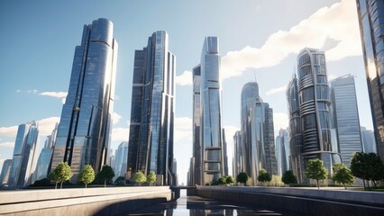 Fototapeta na wymiar skyscrapers