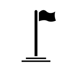 Naklejka premium flag solid icon