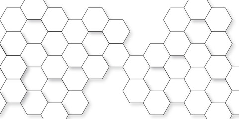Background with hexagons. Abstract background with lines. white texture background. hexagon abstract background. Surface polygon pattern with glowing hexagon paper texture and futuristic business.