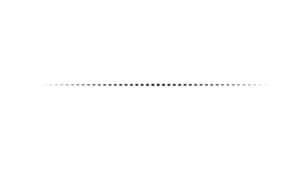 Horizontal black dotted line for design. Straight dash line
