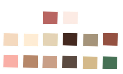 squares of many different colors on a white background palette