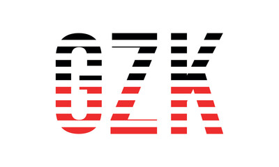 GZK three initial letter iconic line negative space minimal logo design vector template. monogram, abstract, wordmark, business, typography, minimalist, brand, company, flat, modern, unique, simple
