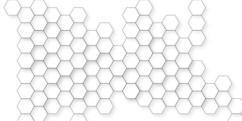 Background with hexagons. Abstract background with lines. white texture background. hexagon abstract background. Surface polygon pattern with glowing hexagon paper texture and futuristic business.