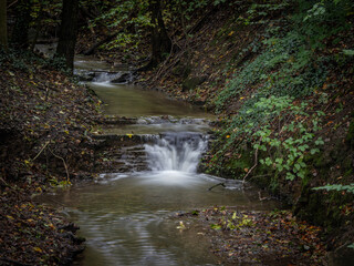 The waterfall in green forest