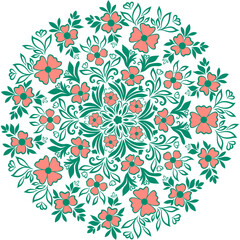 round floral motif