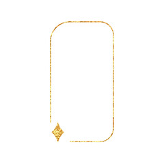 restro golden glitter geometric frame