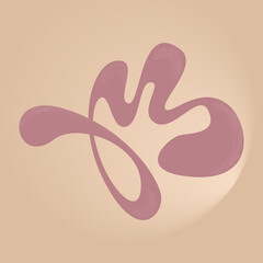 Abstract figure pink color noise gradient background. Vector digital drawing