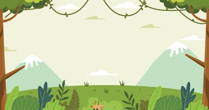 kids animal animation cartoon giraffe cute