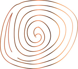 Abstract figure drawing gradient design.