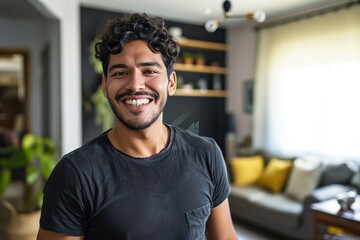 a man smiling at camera