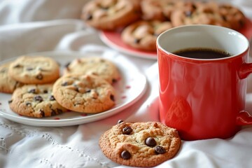 cookies and a cup of coffee