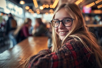 a woman smiling at the camera