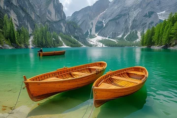 Foto op Canvas canoe on lake © Muhammad