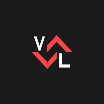 VL Initial Construction Real Estate Home Logo Design Vector