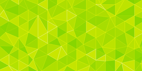 Abstract geometric background with triangle shape pattern. Vector green triangular mosaic pattern. Abstract geometric polygonal background.