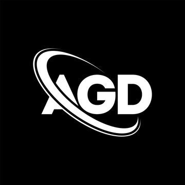 AGD logo. AGD letter. AGD letter logo design. Initials AGD logo linked with circle and uppercase monogram logo. AGD typography for technology, business and real estate brand.