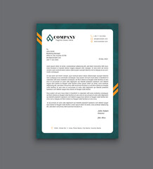 corporate modern letterhead design template. creative modern letter head design template for your business. letterhead, letter head, simple letterhead design.