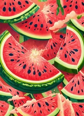 background of watermelon