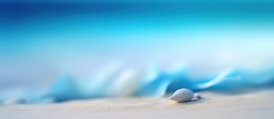 blue sea and beach abstract blur ,bokeh