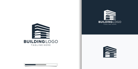 building logotype inspiration, blind style construction logo.