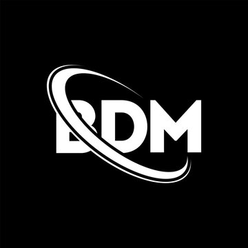 BDM logo. BDM letter. BDM letter logo design. Initials BDM logo linked with circle and uppercase monogram logo. BDM typography for technology, business and real estate brand.