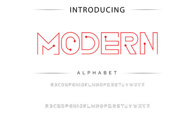 Sport Modern Italic Alphabet Font. Typography urban style fonts for technology, digital, movie logo. vector illustration - obrazy, fototapety, plakaty